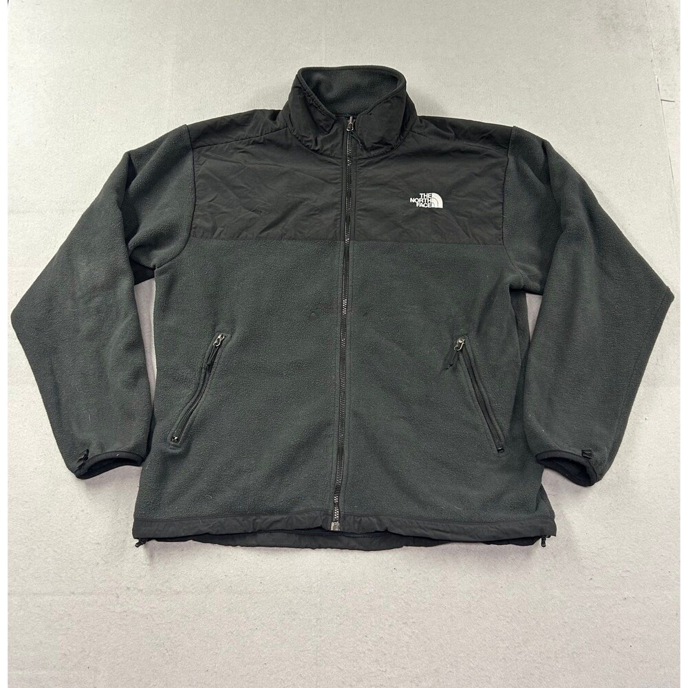 The North Face Men’s Denali Fleece Black Gray Jacket Large